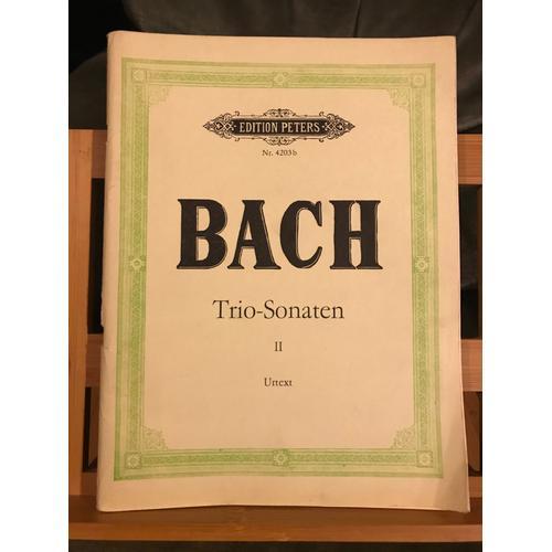 Bach Sonates En Trio Partition Flute Violon Basse Continue Éditions... on Productcaster.