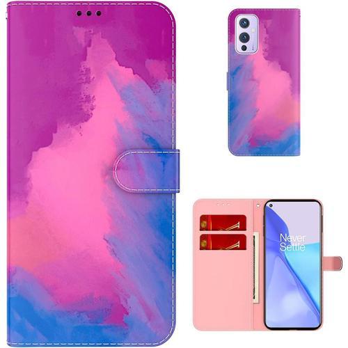 Coque Pour Oneplus 9 6,55 Pouces Pu Cuir Magnétique Portefeuille Ét... on Productcaster.