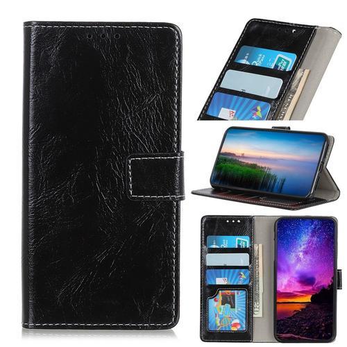 Etui En Pu Cheval Fou Noir Pour Votre Samsung Galaxy A10e on Productcaster.