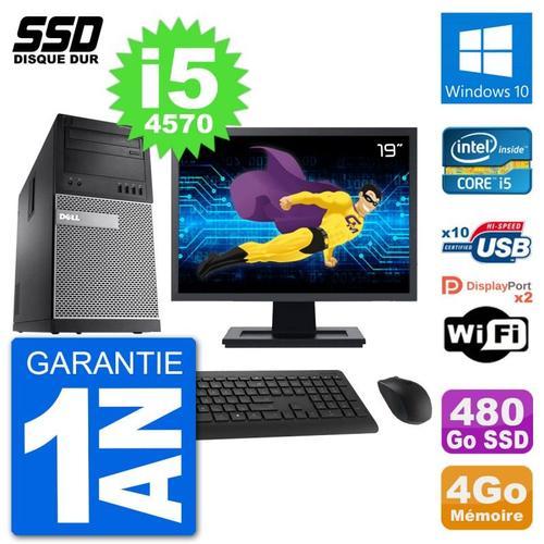 PC Tour Dell 9020 Ecran 19" Intel Core i5-4570 RAM 4Go SSD 480Go Wi... (Reconditionné) on Productcaster.