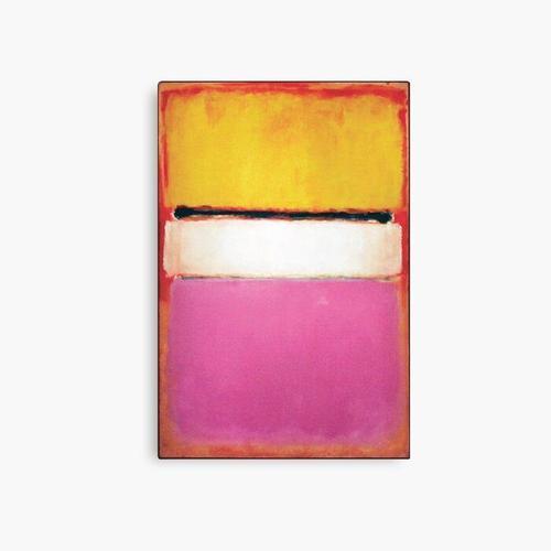 Canevas imprimer Mark Rothko White Center (jaune, rose et lavande s... on Productcaster.