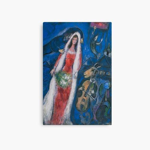 Canevas imprimer La Mariee de Marc Chagall Impression sur toile Art... on Productcaster.