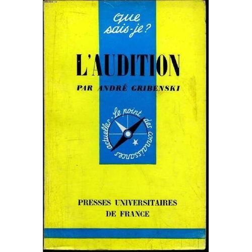 Que Sais-Je? N° 484 L Audition on Productcaster.