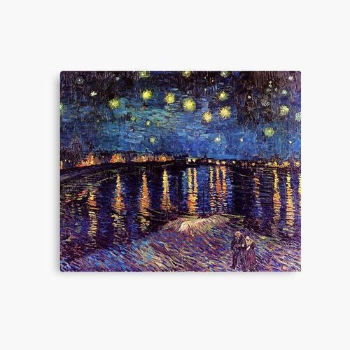 Canevas imprimer Nuit étoilée sur le Rhône, Vincent van Gogh Impres... on Productcaster.