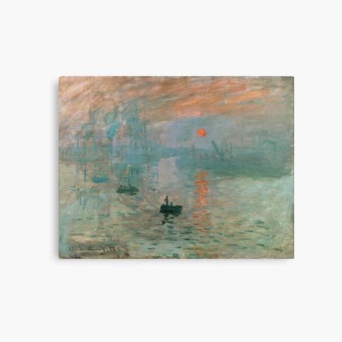 Canevas imprimer Impression, lever de soleil de Claude Monet Impres... on Productcaster.