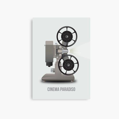 Canevas imprimer Cinema Paradiso - Affiche de film alternatif Impre... on Productcaster.