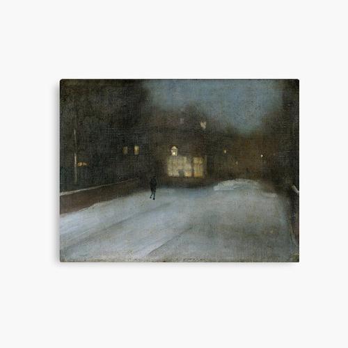 Canevas imprimer Nocturne en gris et or - Chelsea Snow par James Mc... on Productcaster.