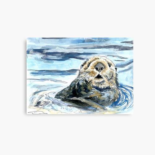 Canevas imprimer Loutre Impression sur toile Art Décoration Murale/... on Productcaster.