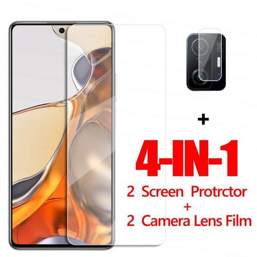 Protecteur D'écran En Verre Transparent 4 En 1 Pour Xiaomi 11t Pro ... on Productcaster.