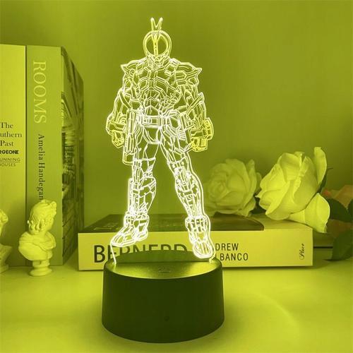 Lampe Led 3d Lam Adaptée Au Personnage De Dessin Animé Kamen Rider,... on Productcaster.