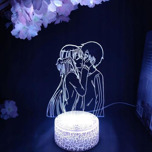 Lampe De Chevet Adaptée À Kirito Et Asuna, Lampe De Chevet, Veilleu... on Productcaster.