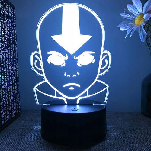 Lampe De Chevet Adaptée À Avatar Le Dernier Maître De L'air Aang, L... on Productcaster.