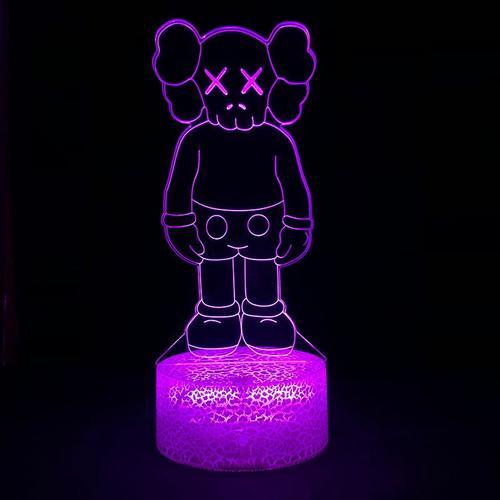 Lampe 3d Adaptée À Bearbrick, Personnage D'anime Mélancolique, Lamp... on Productcaster.