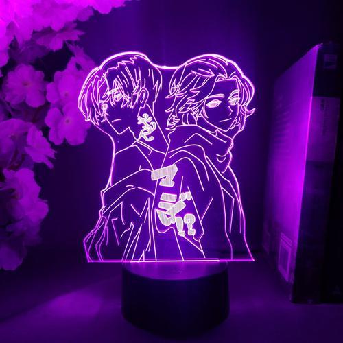 Convient Pour Tokyo Avengers Mikey Draken Baji Modèle 3d Lampe De C... on Productcaster.