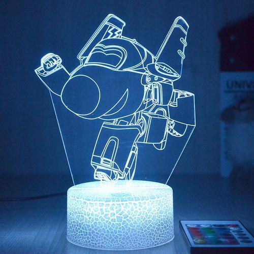 Lampe Led 3d En Forme De Dessin Animé Super Wings, Lampe De Chevet,... on Productcaster.