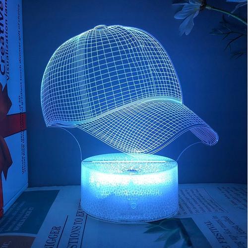 Convient Pour 3d Led Nuit Casquette De Baseball Lampe Lumineuse Lam... on Productcaster.