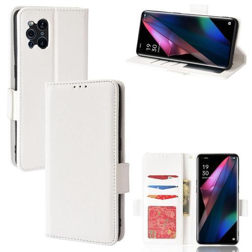 Étui Pour Oppo Trouver X3/X3 Pro Cuir Pu Boucle Latérale Portefeuil... on Productcaster.