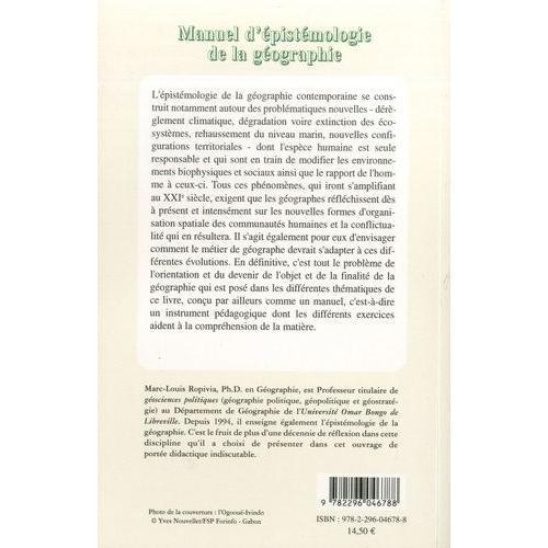 Manuel D'épistémologie De La Géographie - Ecocide Et Déterminisme A... on Productcaster.