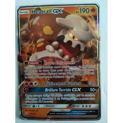 Carte Pokémon Française Gx 25 /236 Heatran Harmonie Des Esprits on Productcaster.