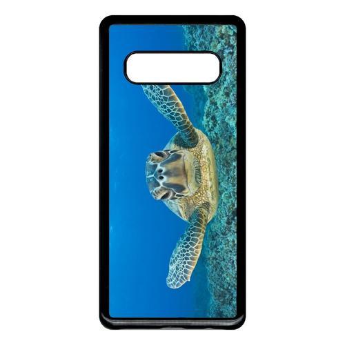 Coque Galaxy S10+ - Tortue Verte D Hawai - Noir on Productcaster.