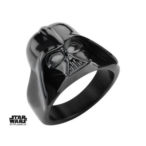 Star Wars - Men's Stainless Steel Black 3d Darth Vader Ring - Size 10 on Productcaster.