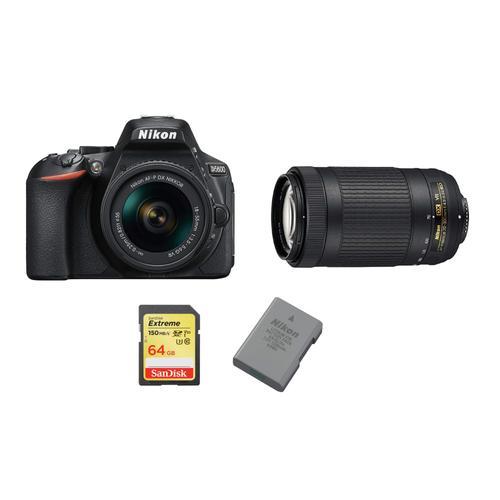 NIKON D5600 reflex 24.2 mpix KIT AF-P 18-55MM VR AF-P 70-300MM ED V... on Productcaster.