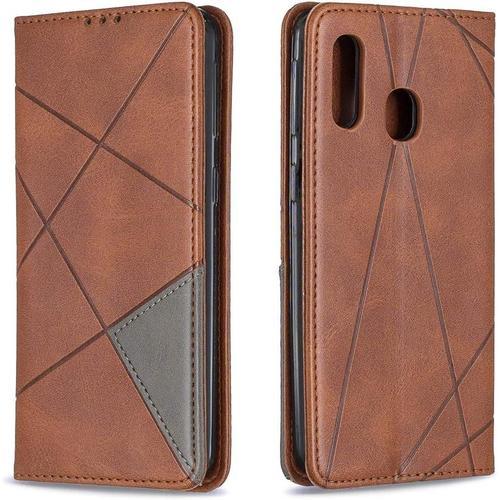 Coque Pour Samsung Galaxy A40 / Sm-A405f 5,9 Pouces Pu Cuir Magnéti... on Productcaster.