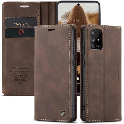 Coque Pour Samsung Galaxy A71, Étui À Rabat En Cuir Pu, Étui Portef... on Productcaster.