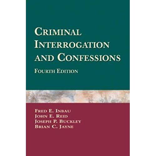 Criminal Interrogation And Confessions on Productcaster.