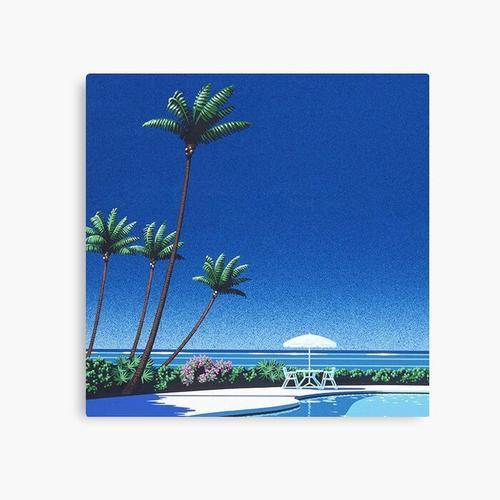 Canevas imprimer Hiroshi Nagai Vaporwave Chemise Affiche Fond d'écr... on Productcaster.