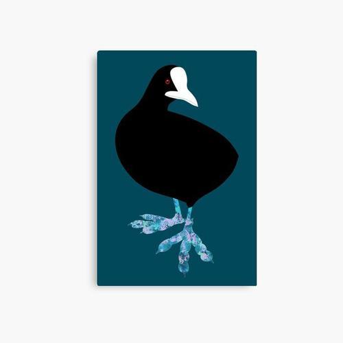 Canevas imprimer Foulque macroule - l'oiseau abstrait Impression su... on Productcaster.