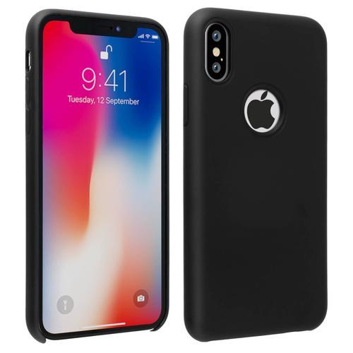 Coque Iphone X / Xs Silicone Semi-Rigide Mat Finition Soft Touch Noir on Productcaster.