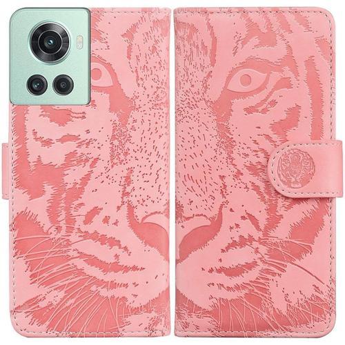 Coque Pour Oneplus 10r/Oneplus Ace Cool Tiger En Cuir Synthétique D... on Productcaster.