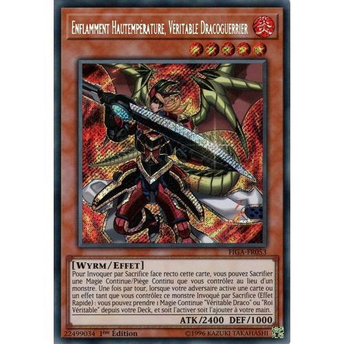 Yu Gi Oh Enflamment Hautempérature, Véritable Dracoguerrier Figa-Fr... on Productcaster.