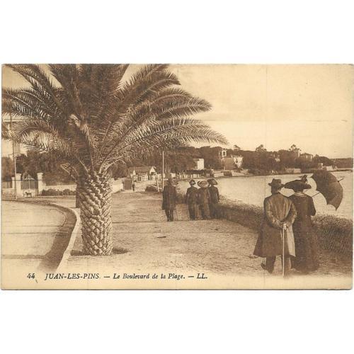 Carte Postale De Juan Les Pins Boulevard De La Plage Palmier Editio... on Productcaster.