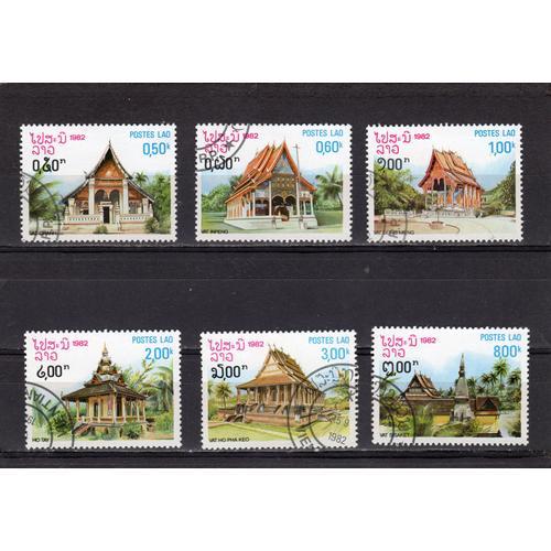 Timbres-Poste Du Laos (Pagodes Laotiennes) on Productcaster.