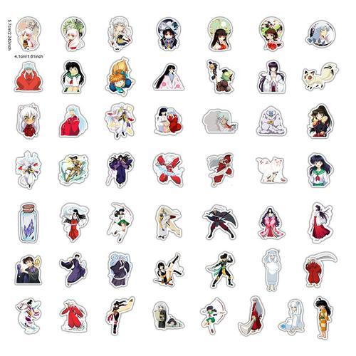 100 InuYasha anime InuYasha personnage de bande dessinée autocollan... on Productcaster.