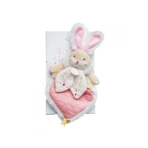 Doudou Lapin Rose Et Blanc Peluche Jouet Lapinou De Sucre Doudou Et... on Productcaster.