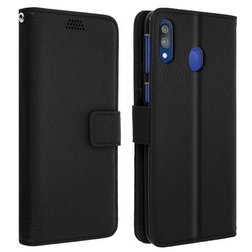 Housse Samsung Galaxy M20 Étui Porte Carte Support Vidéo Noir on Productcaster.