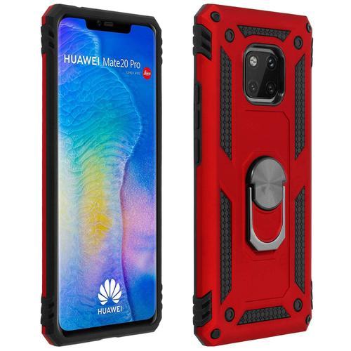 Coque Huawei Mate 20 Pro Bi Matière Rigide Souple Bague Support Vid... on Productcaster.