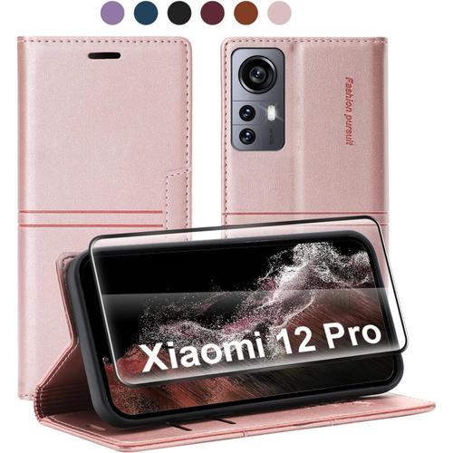 Étui En Cuir Pour Xiaomi 12 Pro 2021 , Étui Portefeuille En Pu Avec... on Productcaster.