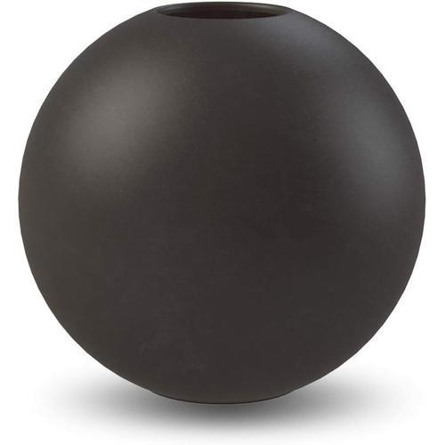 Noir Noir Vase Boule en céramique, Noir, 20 cm on Productcaster.