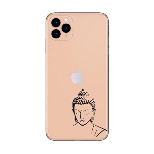 Coque Iphone 11 Pro Bouddha Noir Transparente on Productcaster.