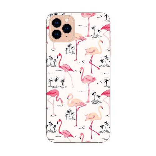 Coque Iphone 11 Pro Flamant Rose Pastel Tropical Exotique on Productcaster.