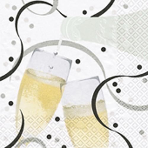 Lot De 20 Serviettes Papier Flute De Champagne on Productcaster.