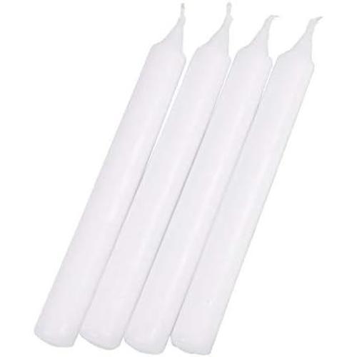 - Lot De 4 Bougies Chandelier essentiel 19cm Blanc on Productcaster.