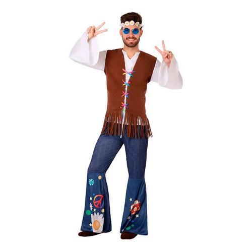 Déguisement De Hippie Avec Gilet Pour Homme (Taille S) on Productcaster.