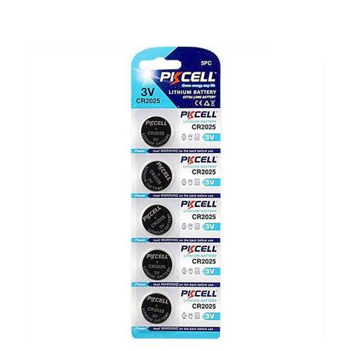 5 Piles Bouton CR2025 3V 150mAh Lithium PKCell on Productcaster.