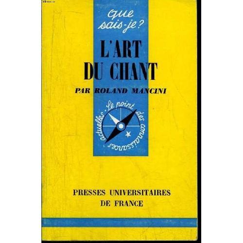 Que Sais-Je? N° 1366 L Art Du Chant on Productcaster.