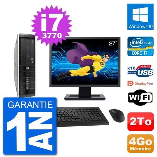 PC HP Compaq Pro 6300 SFF Ecran 27" i7-3770 RAM 4Go Disque 2To Wind... (Reconditionné) on Productcaster.